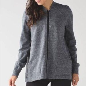 Lululemon Zip Up Sweatshirt - Charcoal / Loose fit